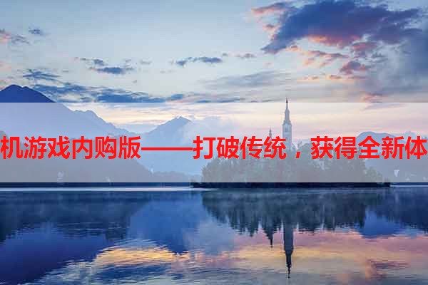 单机游戏内购版——打破传统，获得全新体验