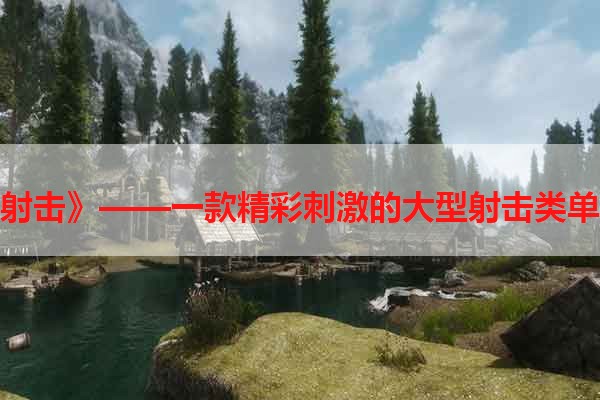 《夺命射击》——一款精彩刺激的大型射击类单机游戏