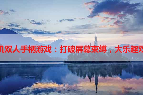 单机双人手柄游戏：打破屏幕束缚，大乐趣双享