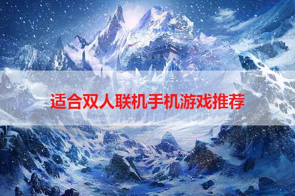 适合双人联机手机游戏推荐